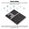 thumbnail image 4 of Teclado Numérico ANGGREK Teclado Numérico Inalámbrico Recargable de Metal 35 Teclas, 4 of 8