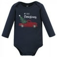 thumbnail image 3 of Hudson Baby Infant Boy Cotton Long-Sleeve Bodysuits, Boy Holiday Village, 6-9 Months, 3 of 5