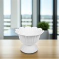 thumbnail image 3 of TEHAUX 2Pcs Flower Urn Planter Plastic White Garden Storage Holder, 3 of 8