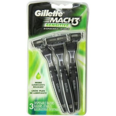 Gillette MACH3 Disposable Razors, Sensitive 3 ea