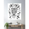 thumbnail image 2 of Lion Collage Poster Wall Art, Modern Wall Decor For Living Room Bedroom, 24x36 UNFRAMED, 2 of 3