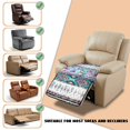 thumbnail image 6 of Kuiaobaty Aztec Hummingbird Floral Print Reclining Chair Slipcover, Waterproof Anti-Slip Armless Recliner Sofa Cushion Cover, Breathable Quilted Furniture Protector for Home, 6 of 7