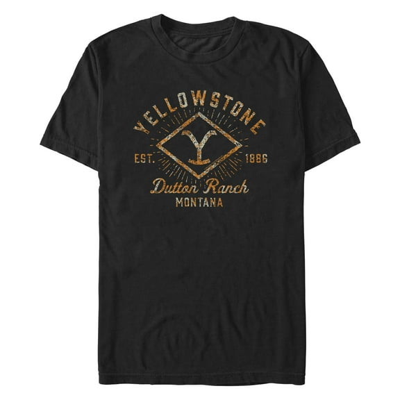 Men's Yellowstone Dutton Ranch Vintage Brand Graphic T-Shirt