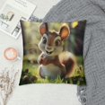 thumbnail image 2 of Orinice Squirrel Trees Grass Graphic Decorative Throw Pillow Cover for Home Couch Living Room Bed Sofa - Spring Pillow Case 1PC 20x20in, 2 of 5
