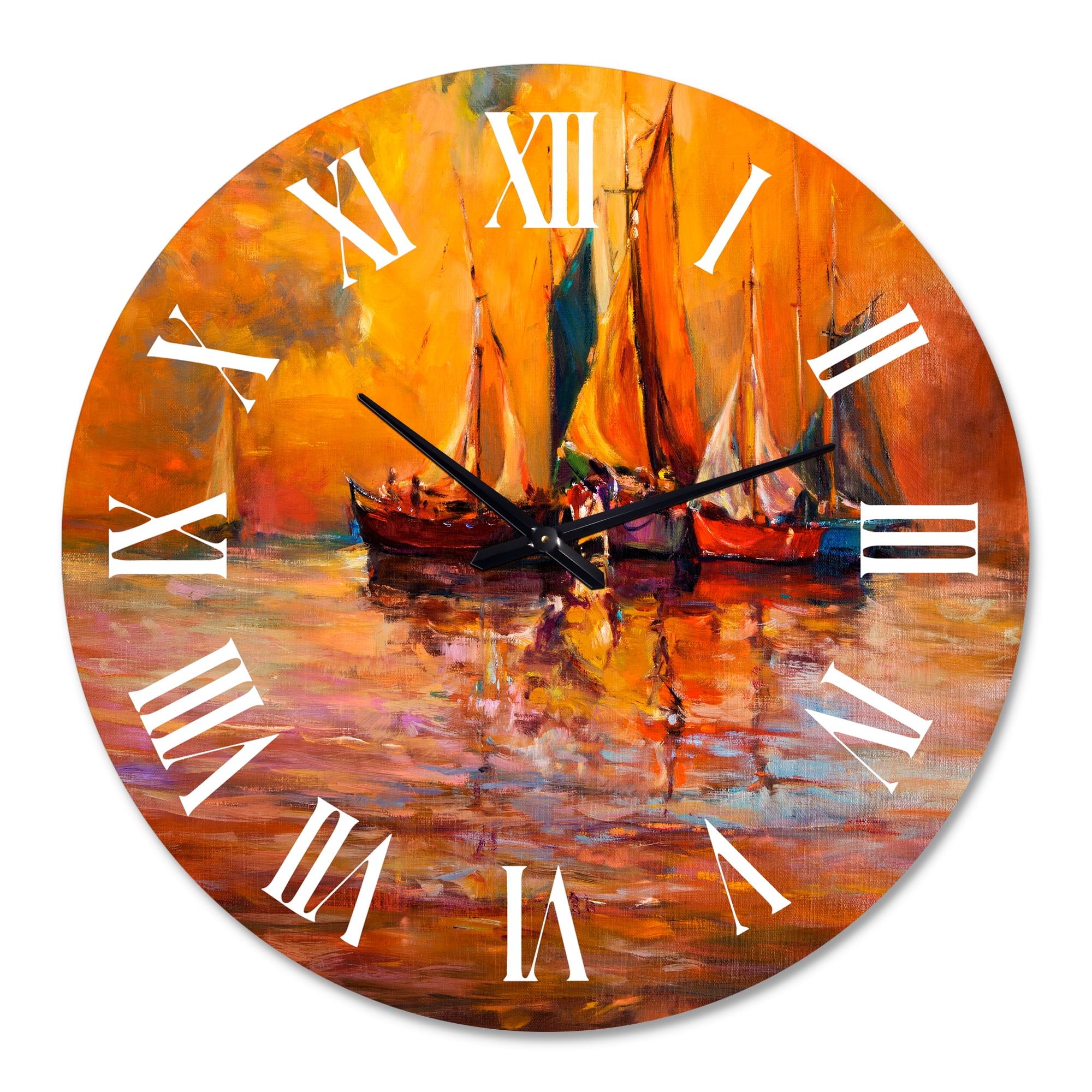 Designart 1 in Coastal Wall Clock