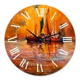 thumbnail image 2 of Designart 1 in Quartz Coastal Wall Clock, 2 of 5