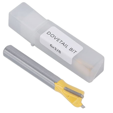 

Router Bit Wear Resistant Milling Depth Quickly Remove Chips Incisive 6mm Shank Dovetail Bit With PTFE Coating For Industrial Use 5/8 1/2 3/8