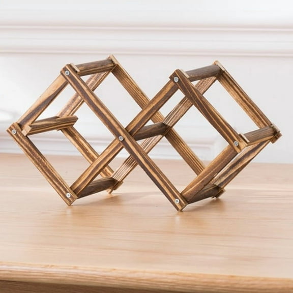 3/10 Bottles Wooden Wine Rack Wine Holders Kitchen Assembled Display Stand Organizer Storage Bar Wine Cabinet Wine Bottle Rack