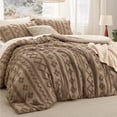 thumbnail image 3 of Juego de edredón Bedsure, estilo bohemio, tamaño queen size, marrón, 3 piezas, 3 of 7