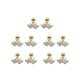 thumbnail image 2 of Sonducket Pendientes de circonita de 5 uds., accesorio de decoración elegante a la moda, pendientes pequeños, regalo de cumpleaños, decoración de Ropa, zapatos y accesorios Miscelánea Dorado XS Sonducket AP009683-05B, 2 of 6