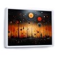 thumbnail image 2 of Designart "African Tribal flow Pointillism I" African Tribal Floater Framed Wall Art Living Room, 2 of 7