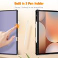 thumbnail image 3 of Funda para tablet FINTIE Galaxy Tab S10 Plus 12.4" mármol lila, 3 of 9