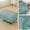 Blue, variant on Waterproof PU Leather Ottoman Cover Rectangle Footstool Cover Stretch Ottoman Slipcovers Footrest Protectors with Elastic Bottom