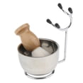 thumbnail image 3 of TISHITA Set de Rasage Professionnel pour Hommes Brosse à Barbe + Support en Acier Inoxydable, 3 of 8