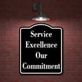 thumbnail image 2 of Service Excellence - Our Commitment BLACK Aluminum Composite Sign 8.5''x10'', 2 of 9