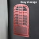 thumbnail image 4 of Cesta plegable para ropa sucia de pared | Organizador de plástico transpirable para baño y lavandería | Blanco o azul, 4 of 6