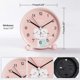 thumbnail image 2 of Educational Kids Alarm Clock - Day/Night, Children's Alarm Clock Non-Ticking Analog Alarm Clock Travel Alarm Clock(Pink Cat), 2 of 5