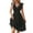 Black117#, variant on Women's 2024 Eyelet Lace Embroidery Smocked Waist Party Dress Sexy Flutter Sleeve A Line Midi Long Sun Dress Saffron M