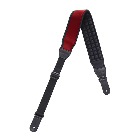 KLIQ AirCell Guitar Strap for Bass & Electric Guitar with 3" Wide Neoprene Pad and Adjustable Length from 46" to 56" (Regular), R