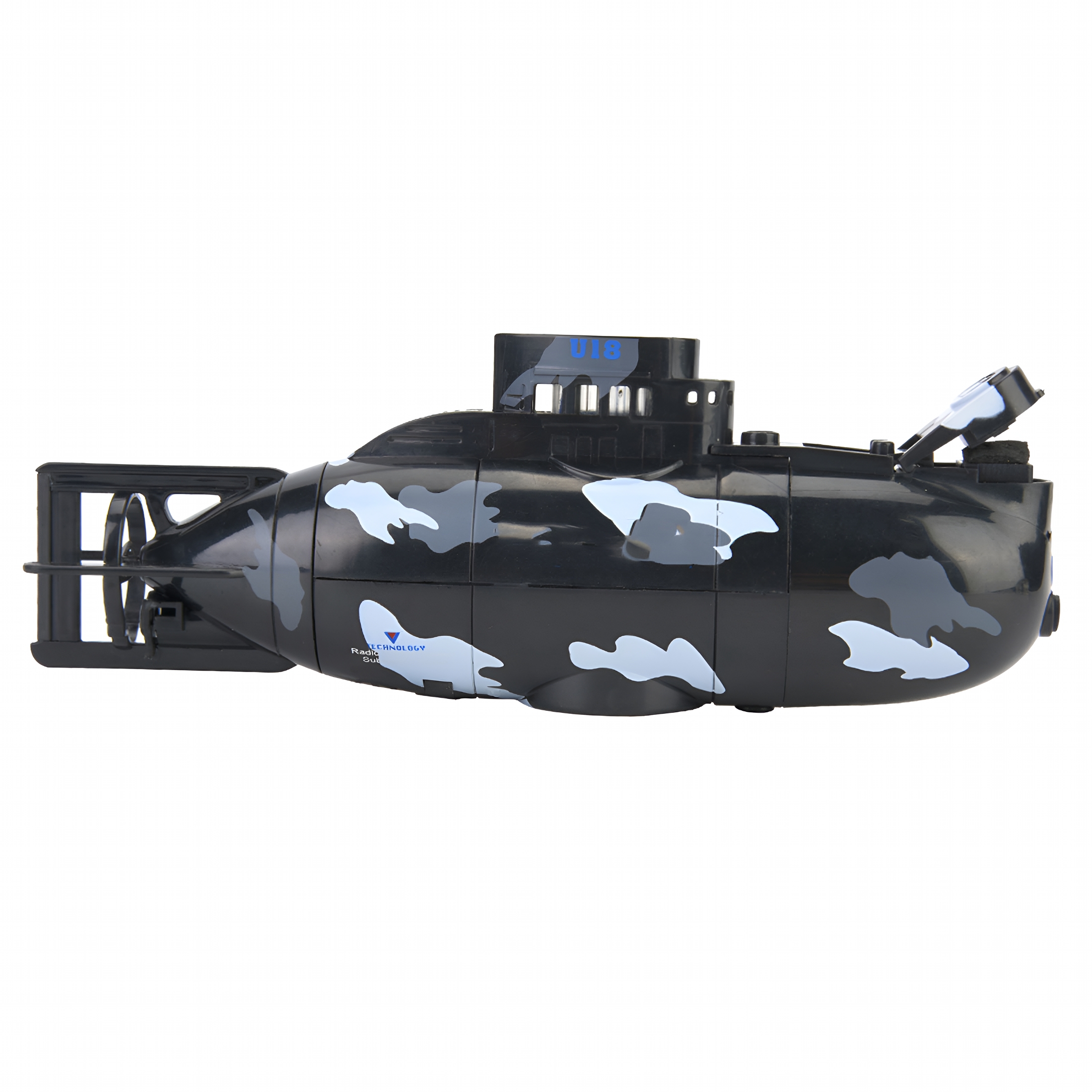 BESTSKY Mini Simulation Military Remote Control 6 Channel Submarine Toy Model (Black)