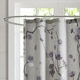 thumbnail image 5 of Home Essence Sakura Purple Floral Cotton Shower Curtain, 72"x72", Washable, 5 of 5