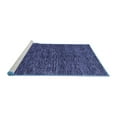 thumbnail image 2 of Ahgly Company Machine Washable Indoor Rectangle Abstract Blue Modern Area Rugs, 2' x 4', 2 of 4