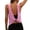 Pink, variant on Women's Low Back Tank Top Twisted Sleeveless Scoop Neck Cutout Athletic Yoga Workout Gym Running Activewear Shirts for Summer S