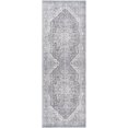 thumbnail image 3 of Mark&Day Washable Rugs, 3x7 Macy Traditional Purple Taupe Runner Area Rug, Grey Blue Carpet for Hallway, Kitchen, Bedroom or Living Room (2'7" x 7'3" Runner, Machine Washable), 3 of 12