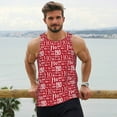 thumbnail image 6 of KLL Hohoho5 Print Men's Muscle Gym Workout Stringer Tank Tops Bodybuilding Fitness T-Shirts Tank Tops Men-Medium, 6 of 7