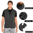 thumbnail image 6 of Men's Full-Zip Polar Fleece Vest, Charcoal Gray 3XL, 1 Count, 1 Pack, 6 of 7