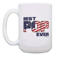 thumbnail image 2 of ThisWear Father Gifts Best Pop Ever Cup American Pop Coffee Cup 2 Pack 15oz Coffee Mugs USA Flag, 2 of 4
