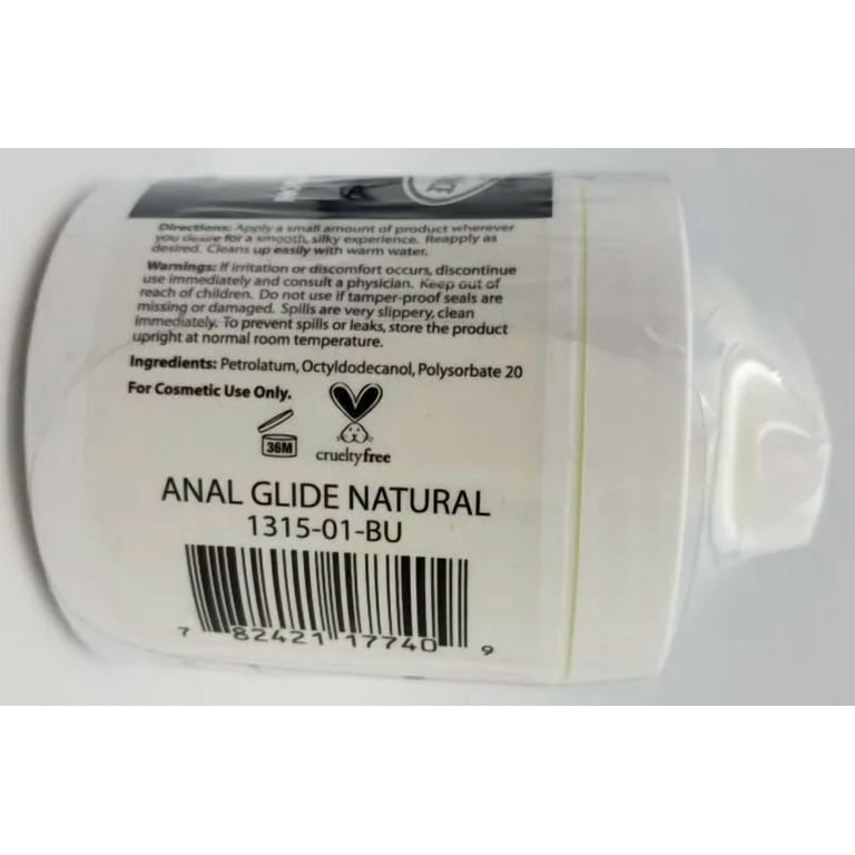 Doc Johnson Anal Glide Natural Thick Oil Based Personal Lubricant, 4.5  oz.Liquid. - Walmart.com