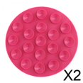 thumbnail image 1 of 2 Posavasos Con Ventosa Antiescaldaduras, Aislantes Térmicos Para Cuencos, Botellas De Cocina, Color Rosa Y Rojo, 1 of 4