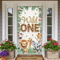 thumbnail image 5 of Animal Theme Wild One Birthday Banner Jungle Decor First Birthday Party for Baby Shower Kids Party Celebration, 5 of 9