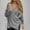 Gray, variant on Sweaters for Women V Neck Wrap Rib Knit Sweater Long Sleeve Solid Asymmetric Hem Pullover Sweaters Casual Soft Stretchy Comfy Sweater for Fall Daily Layering Wear Outing Looks