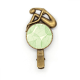 thumbnail image 1 of Verde blanco Patron hojas de ilustración Broche broche broche broche Metal retro, 1 of 3