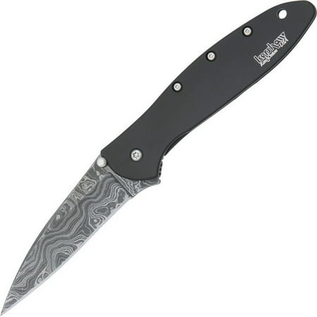 Kershaw 1660DAMBK Leek A/O Folding Knife Damascus Steel