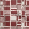 thumbnail image 1 of oneOone Cotton Poplin Maroon Fabric Geometrical Dress Material Fabric Print Fabric By The Yard 56 Inch Wide, 1 of 4