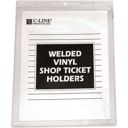Game Ticket Holder - C-Line Clear Vinyl Shop Ticket Holder, Both Sides Clear, 50