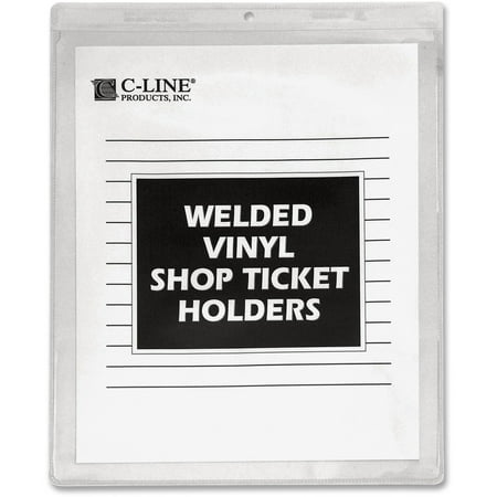 - C-Line Clear Vinyl Shop Ticket Holder, Both Sides Clear, 50
