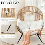 Walsunny Outdoor Patio Egg Chair - Beige