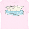 thumbnail image 4 of Inktastic 3 Cute White Harp Seals on Ice Boys or Girls Toddler T-Shirt, 4 of 5