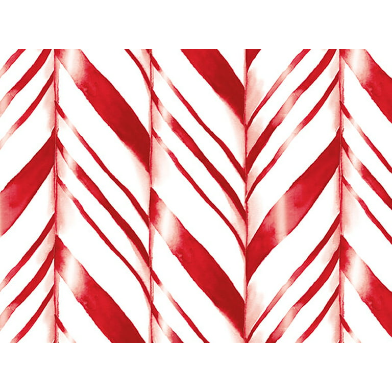 Christmas Wrapping Paper Red Candy Canes Festive Gift Wrap 