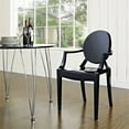thumbnail image 4 of Modway Casper 18.5" Modern Plastic Dining Armchair, Black Finish, 4 of 5