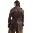 thumbnail image 2 of June & Vie Women's Plus Size High-Low Belted Leather Jacket, 2 of 6