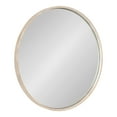 thumbnail image 1 of Kate and Laurel Miroir Mural Rond de Style Ferme, Diamètre 28 Pouces, Blanc, Miroir Décoratif Rond, 1 of 8