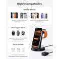 thumbnail image 3 of Anlmz 3 in 1 Charging Station for iPhone, Wireless Charger for iPhone 17 16e 16 15 14 13 12 11 X Pro Max & Apple Watch - Wireless Charging Station for AirPods 4 3 Pro, 3 of 5