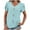 Light Blue, variant on Ahabrexf Sweaters for Women Casual, Fashion Spring Summer Short Sleeve V-Neck Blouse Top