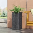 thumbnail image 2 of GDF Studio Leiman Outdoor Cast Stone Planter, Medium Gray, 2 of 6
