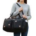 thumbnail image 5 of Moontgen Quilted Baby Diaper Bag Large Mommy Bag Cute Duffle Bag for Women (Black), 5 of 8